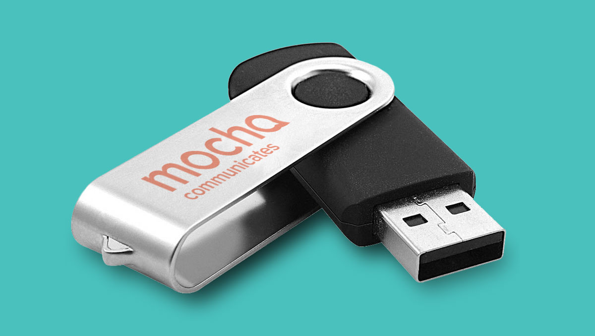 Mocha branded USB stick